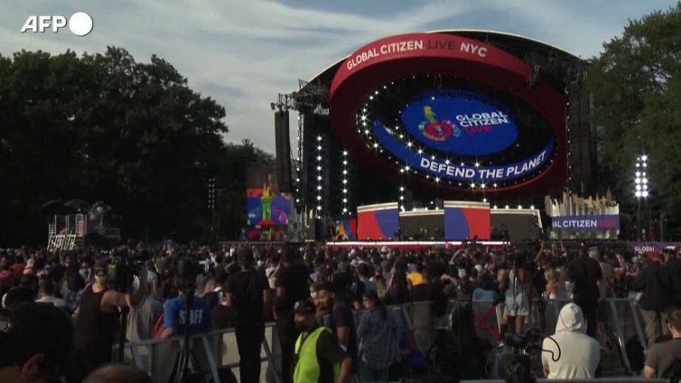 Musica per il clima, Global Citizen Live: il palco di New York