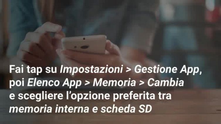Come spostare le app e liberare memoria sul telefono