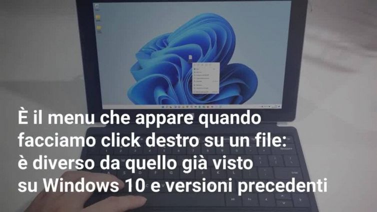 Il nuovo menu tasto destro di Windows 11