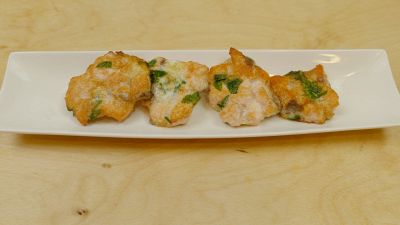 Crocchette di salmone al coriandolo