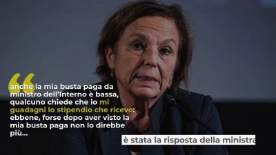 Ministra Lamorgese, a quanto ammonta il suo stipendio e perché se ne parla