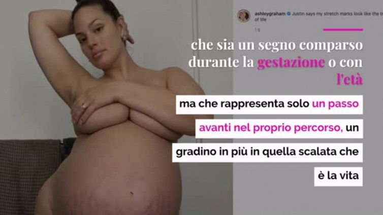 Ashley Graham, il messaggio body positive alle donne in gravidanza