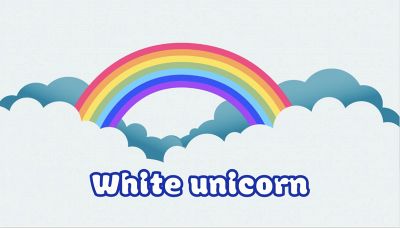 Un magico Unicorno bianco