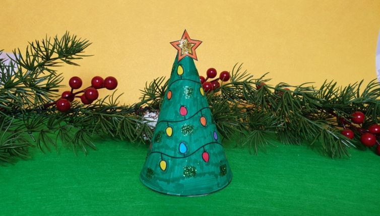 Come creare un albero di Natale circolare