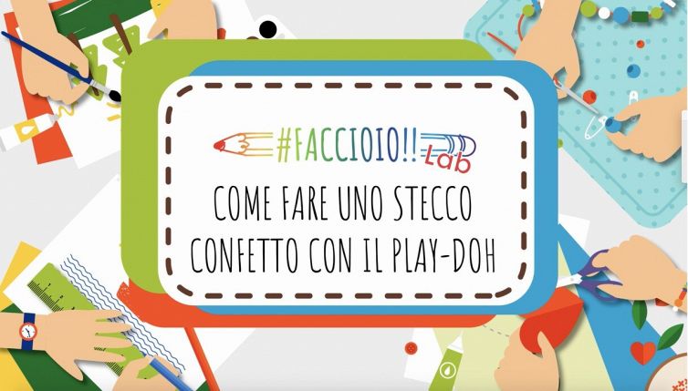 Come fare uno stecco confetto con il Play-doh