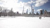 New York, la prima neve dell'anno ricopre Central Park
