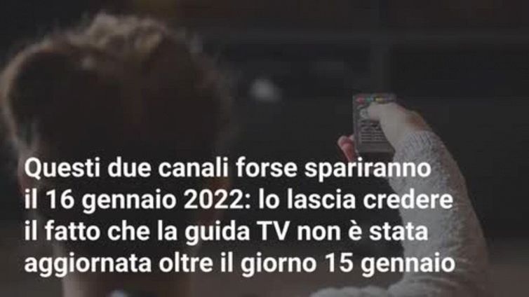 Digitale Terrestre, altri due canali stanno per sparire