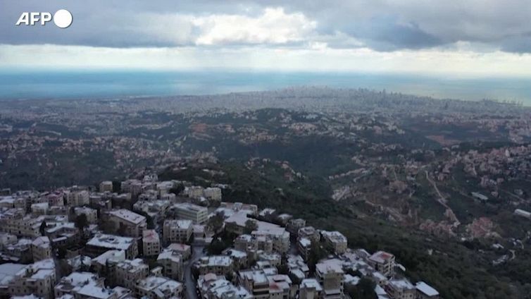 Libano, una tempesta di neve ha imbiancato il Paese