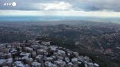 Libano, una tempesta di neve ha imbiancato il Paese