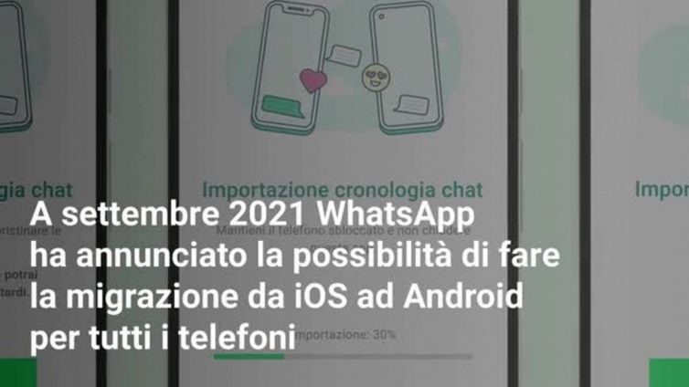 WhatsApp: arriva la migrazione delle chat