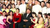 Corea del Nord, Kim Jong Un e sua moglie partecipano al concerto per il Capodanno lunare