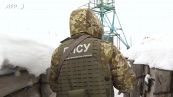 Guardie di frontiera ucraine pattugliano il confine con la Russia