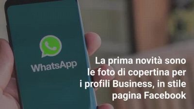WhatsApp: in arrivo copertine e community