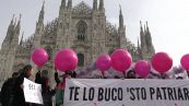 8 marzo: flash mob 'Non una di meno' a Milano