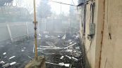 Ucraina, case sventrate a Mariupol dopo i bombardamenti