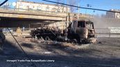 Ucraina, armi russe distrutte e veicoli bruciati per le strade di Kiev
