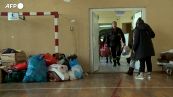 Polonia, la palestra di una scuola trasformata in un centro profughi per gli ucraini