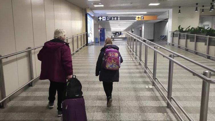 Ucraina, nonna e nipote in fuga: la salvezza a Roma