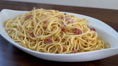 Ricetta per gli spaghetti con la pancetta