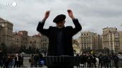 Ucraina, il concerto dell'orchestra classica di Kiev in piazza Maidan
