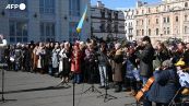 Ucraina, Odessa: l'Accademia del Teatro dell'Opera esegue l'inno all'aperto