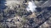 L'artiglieria ucraina distrugge colonna russa: le immagini