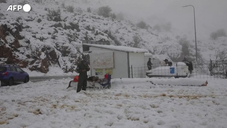 Maltempo, la neve copre le alture del Golan