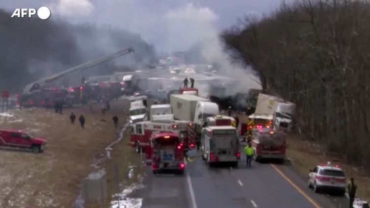 Usa, maxi incidente in Pennsylvania: coinvolti oltre 50 veicoli