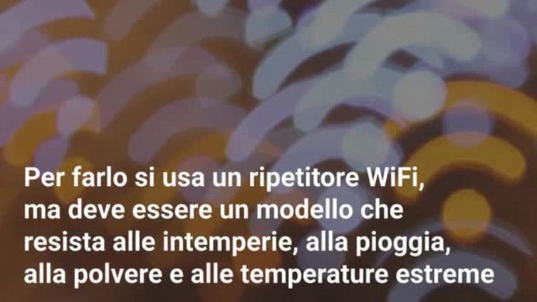 Come portare la connessione in giardino