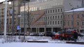 Mosca, 'Z' simbolica sugli edifici a supporto dell'azione militare russa in Ucraina