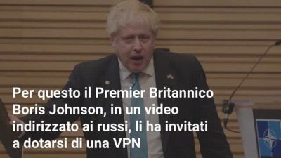Boris Johnson suggererisce una VPN ai russi