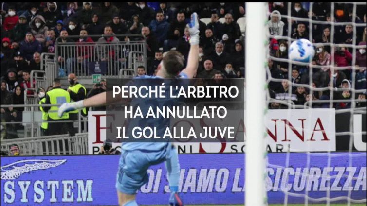 Perche' l'arbitro ha annullato il gol alla Juve al Cagliari