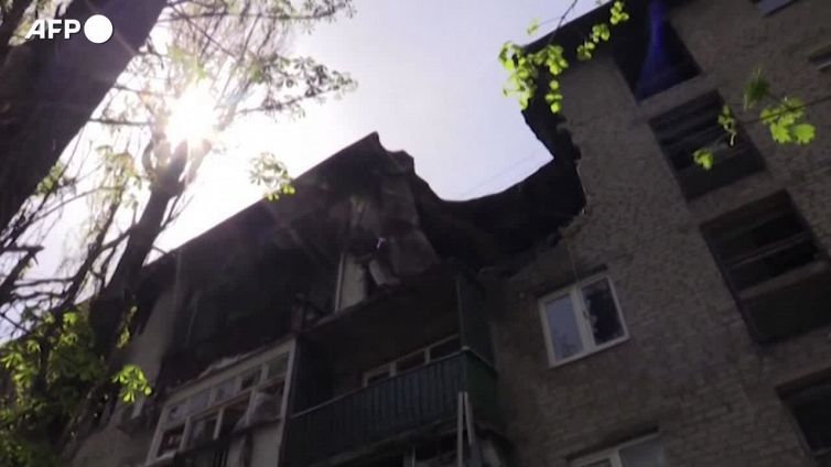 Ucraina: le conseguenze dei bombardamenti ad Avdiivka, nell'oblast' di Donetsk