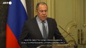 Lavrov: "Pronti a collaborare con Nazioni Unite per aiutare i civili"