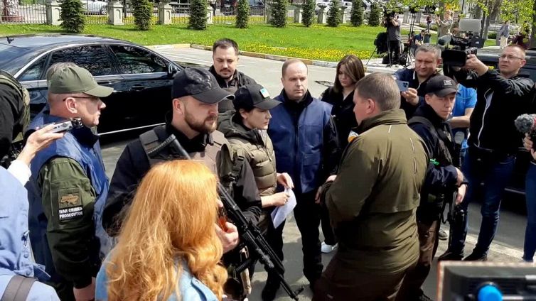 Ucraina, la conferenza stampa della procuratrice generale a Irpin