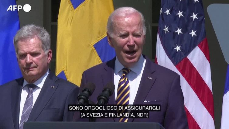 Nato, Biden: "Totale sostegno Usa a Svezia e Finlandia"