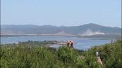 L'esercitazione Nato in Sardegna vista dalla baia di Porto Pino