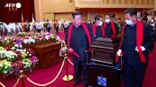 Kim Jong Un al funerale di un ufficiale militare nordcoreano