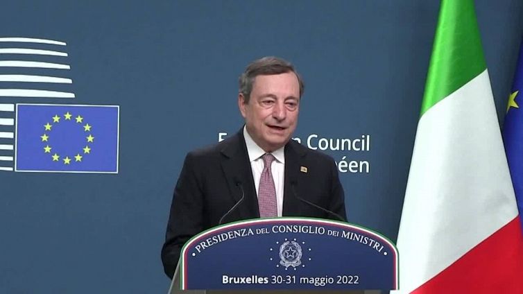 Ue, Draghi: "Gestione della crisi agroalimentare e tetto sui prezzi del gas"