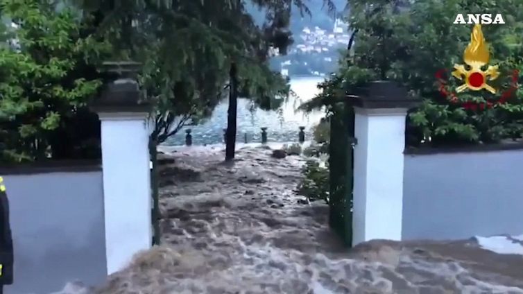 Nubifragio a Como: le impressionanti immagini