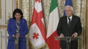 Mattarella: "L'Italia sostiene l'ingresso della Georgia nell'Unione europea"