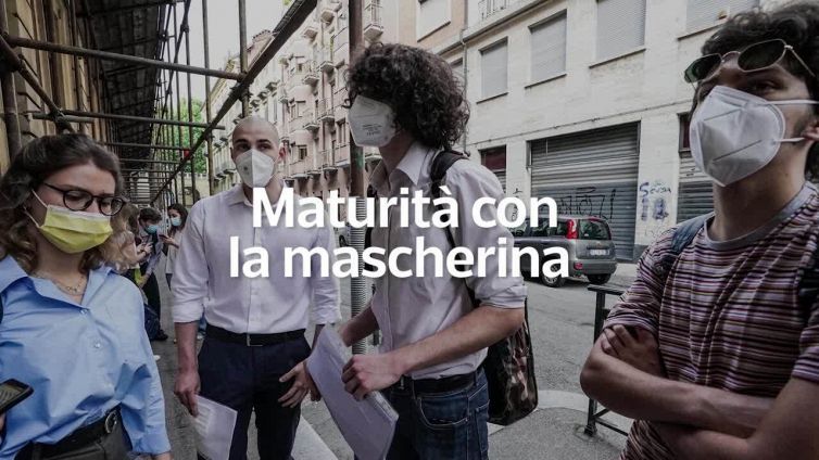 Maturita' con la mascherina (tranne che alla prova orale)