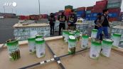 Peru', sequestrate due tonnellate di cocaina: nascosta in lattine di asparagi