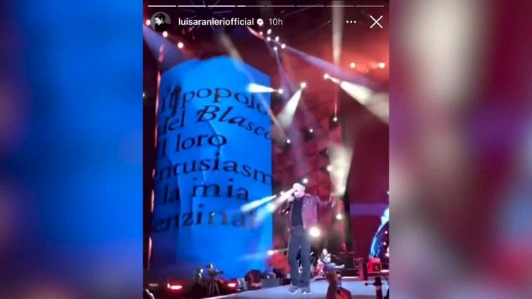 Luisa Ranieri e Luca Zingaretti scatenati al concerto di Vasco Rossi