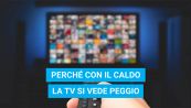 Perché con il caldo la TV si vede peggio