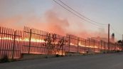 Sciacca, incendio attorno all'ospedale "Giovanni Paolo II"