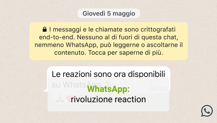 WhatsApp: rivoluzione reaction