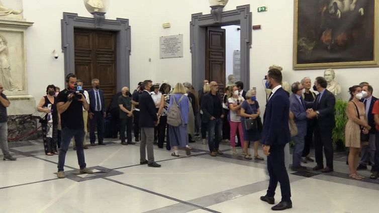 Scalfari, tanti gli amici e i colleghi per l'ultimo saluto