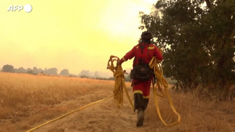 Spagna, incendio a Morasverdes: pompieri al lavoro per domare le fiamme