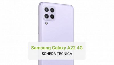 Samsung Galaxy A22 4G - Scheda tecnica